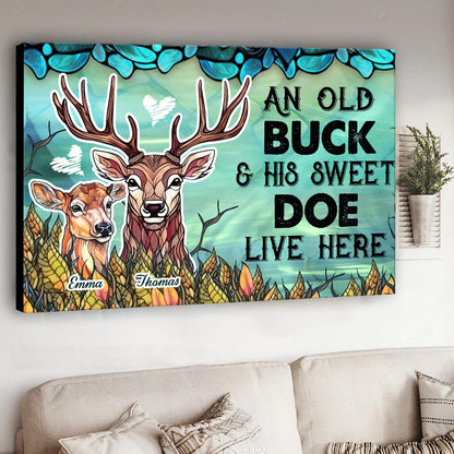 Live Here - Personalized Hunting Canvas And Poster