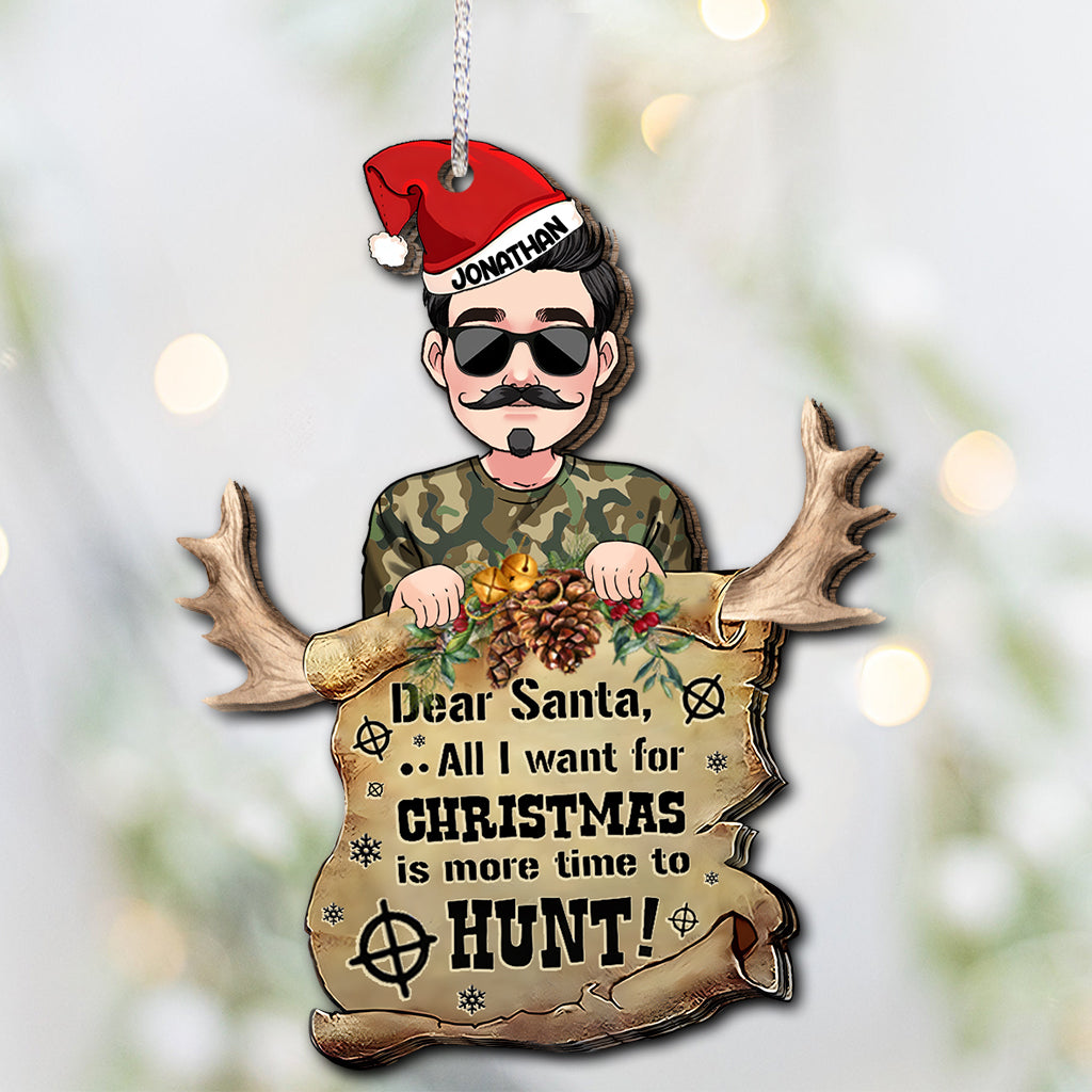 Dear Santa - Personalized Hunting Ornament