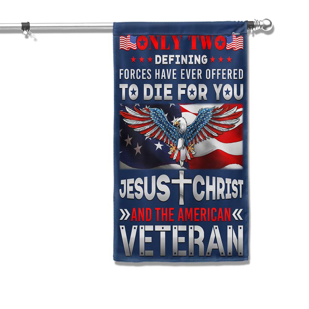Memorial Day Jesus Christ And The American Veteran Patriotic American Eagle Flag TPT1284F