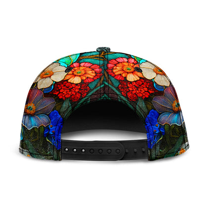 Floral Skull - Personalized Skull Snapback