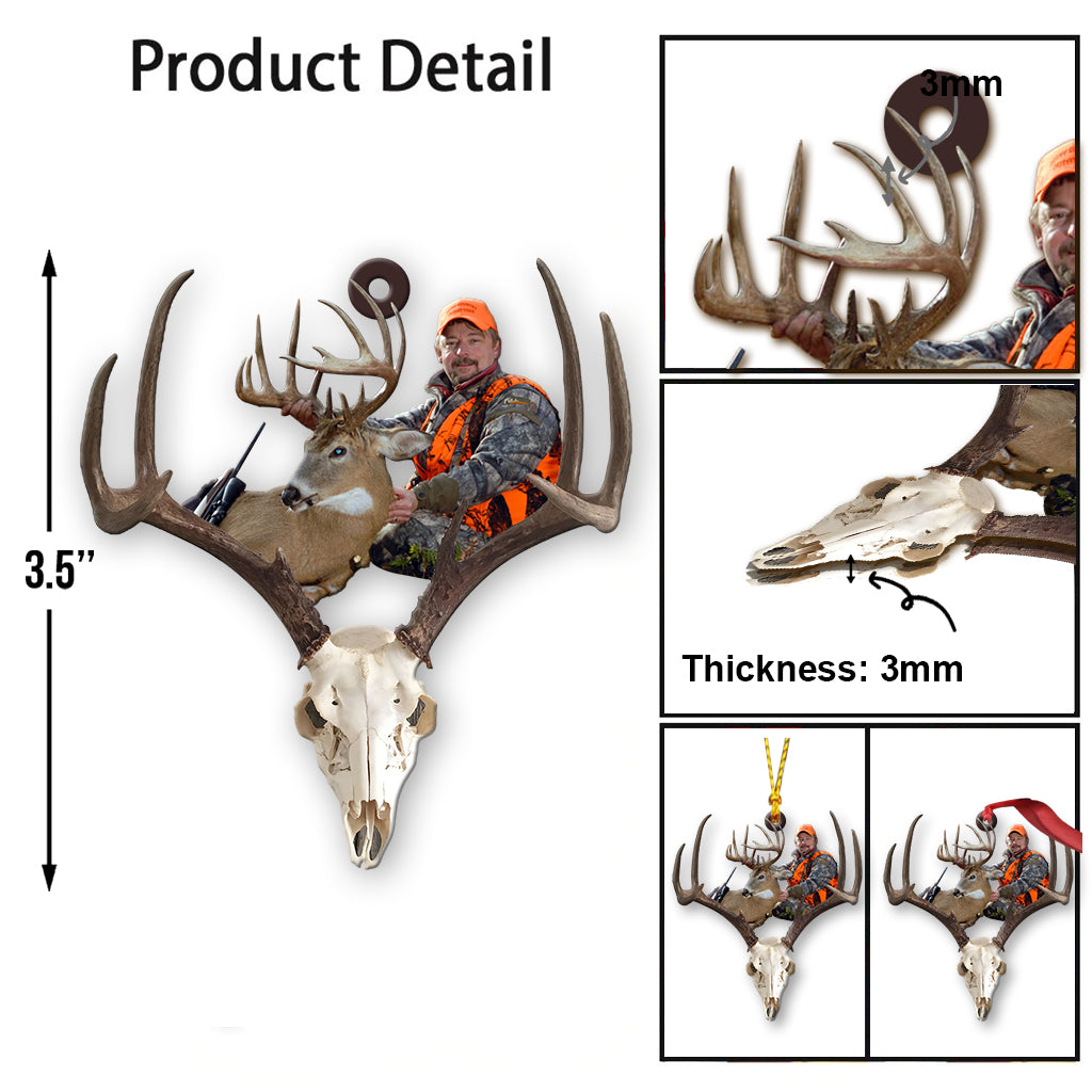 Love Hunting - Personalized Hunting Transparent Ornament