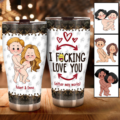 I Love You - Personalized Hunting Tumbler