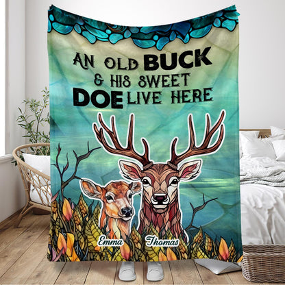 Live Here - Personalized Hunting Blanket
