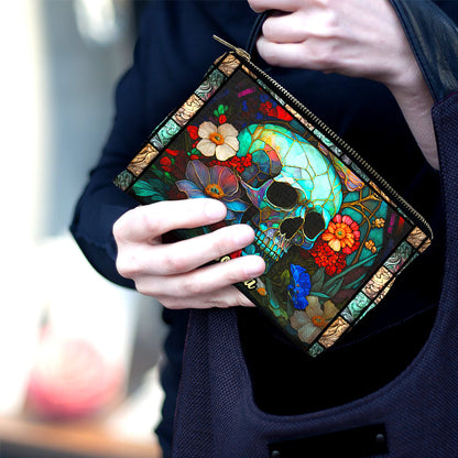Floral Skull - Personalized Skull Pouch