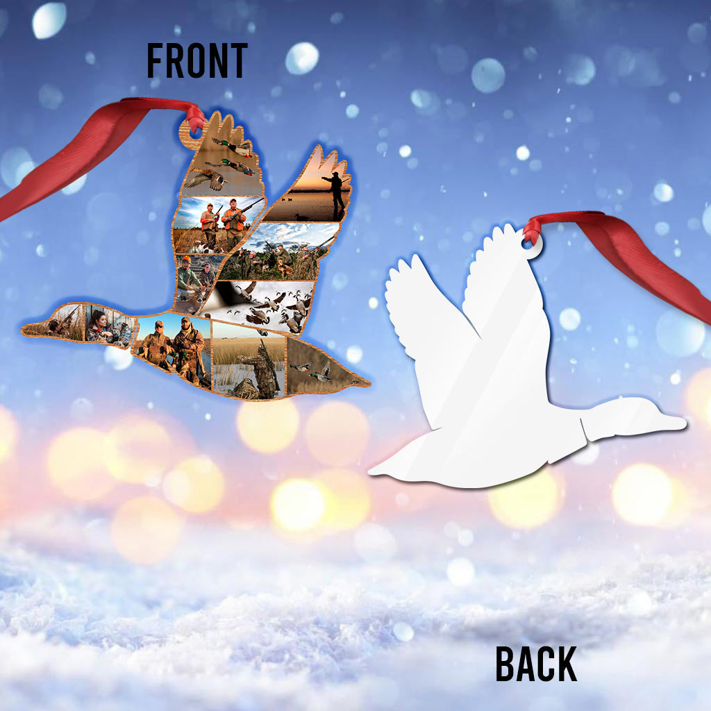 Duck Hunting Collage - Personalized Hunting Ornament