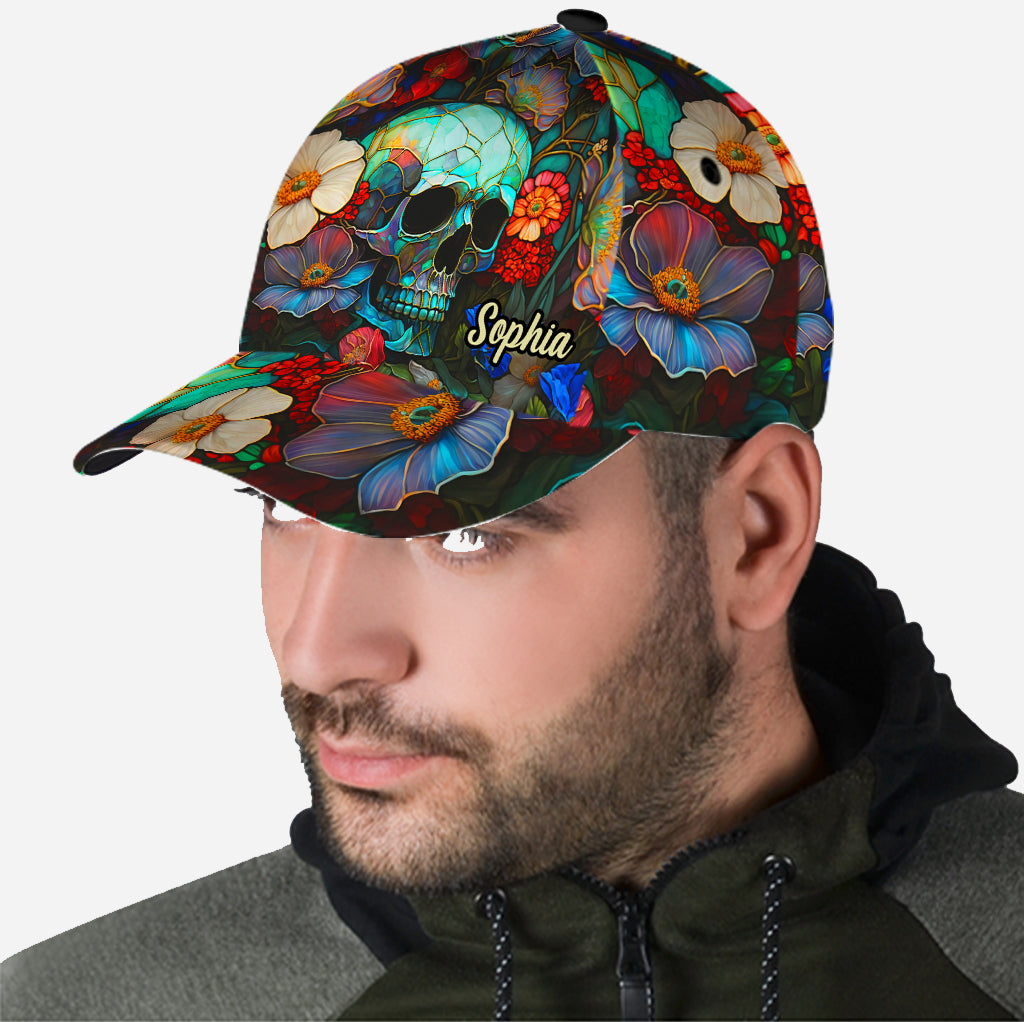 Floral Skull - Personalized Skull Classic Cap