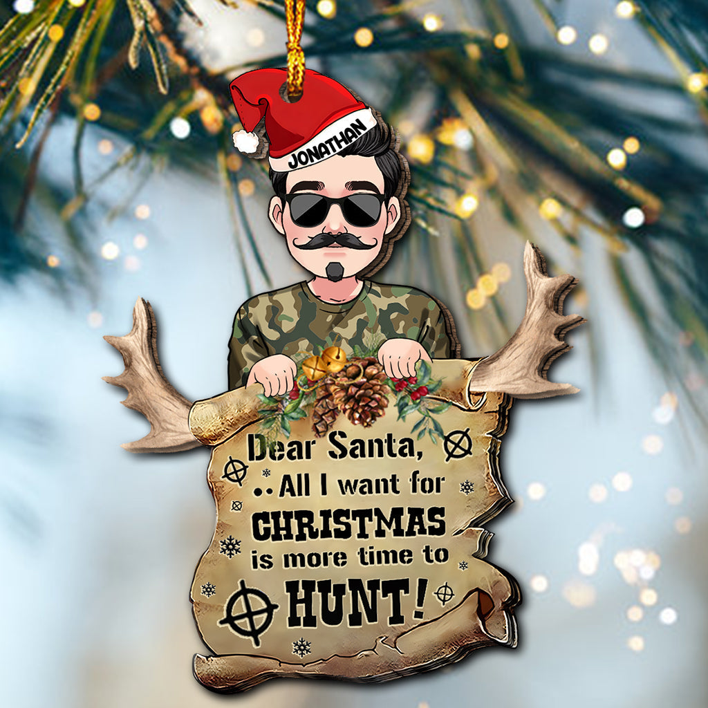 Dear Santa - Personalized Hunting Ornament