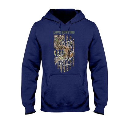 Love Hunting - Personalized Hunting T-shirt And Hoodie