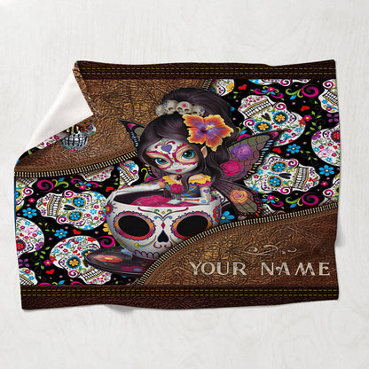 Love Skulls - Personalized Skull Blanket