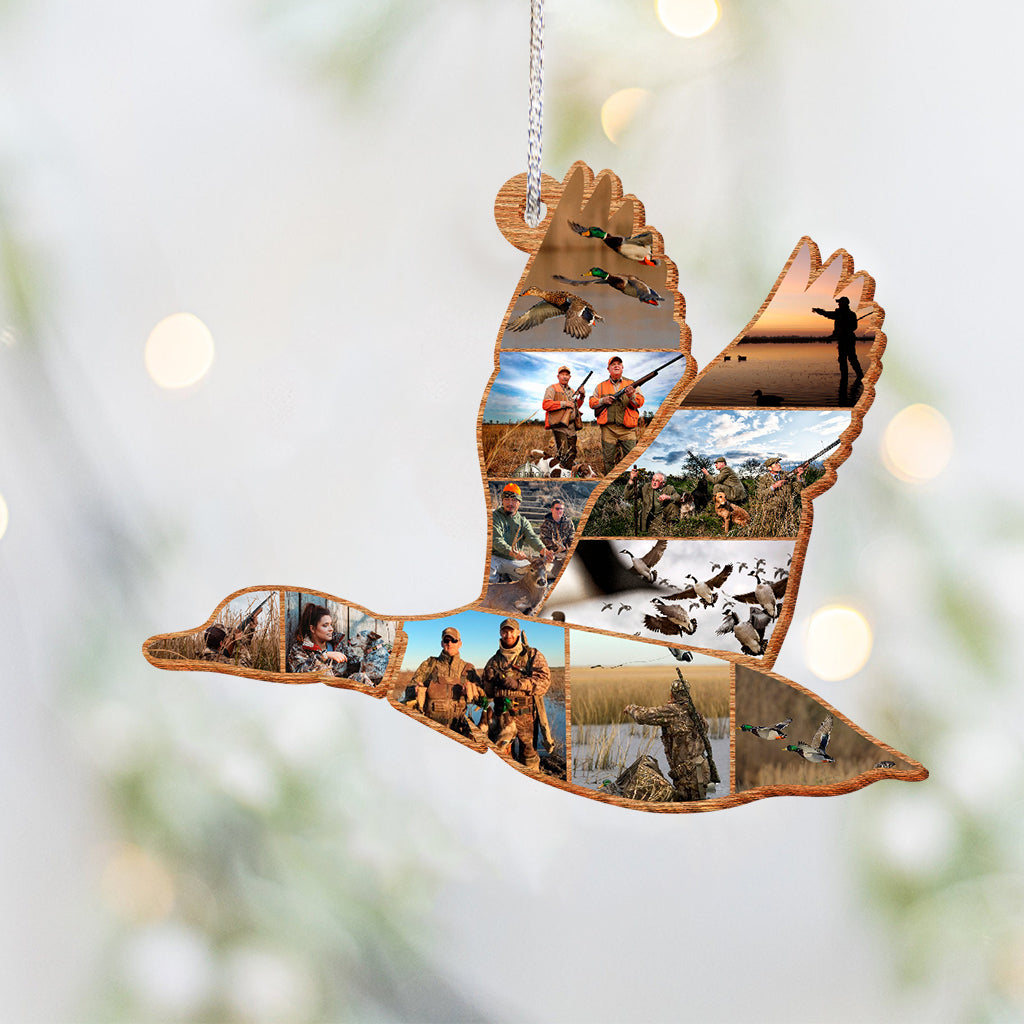 Duck Hunting Collage - Personalized Hunting Ornament