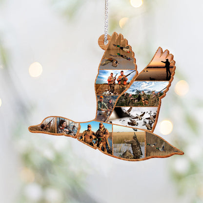 Duck Hunting Collage - Personalized Hunting Ornament