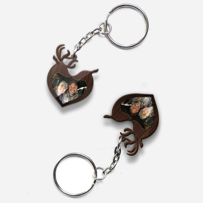 Enjoy The Hunt But Find Your Way Back To Me - Hunting gift for girlfriend, boyfriend, husband, wife - Personalized Keychain