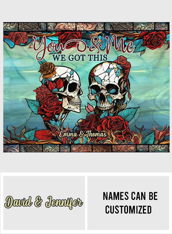 We Got This - Personalized Skull Wall Tapestry