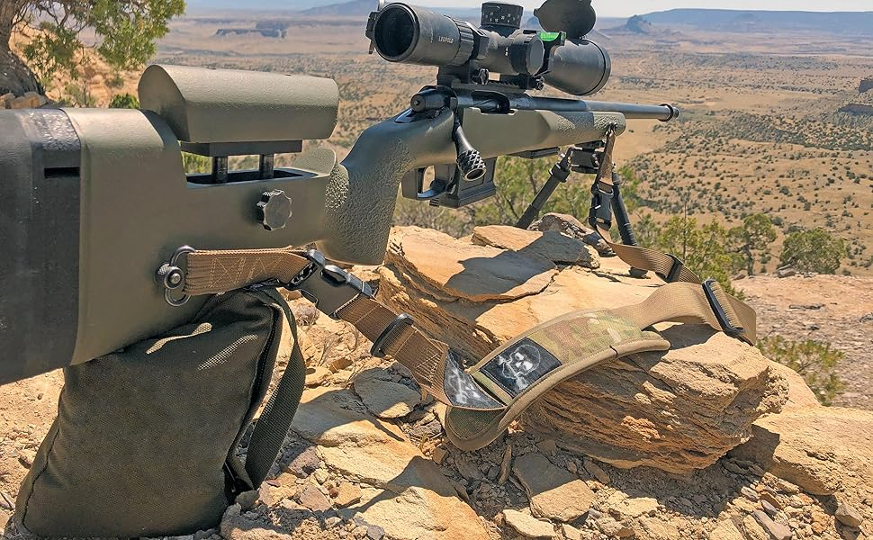 Custom Tactical Gun Sling – Personalized 2-Point Rifle Sling with Your Text or Graphic | Military Style Sling | Custom Gear