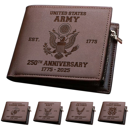 Custom US Military Wallet for Men – A Meaningful Gift for Soldiers & Veterans💰