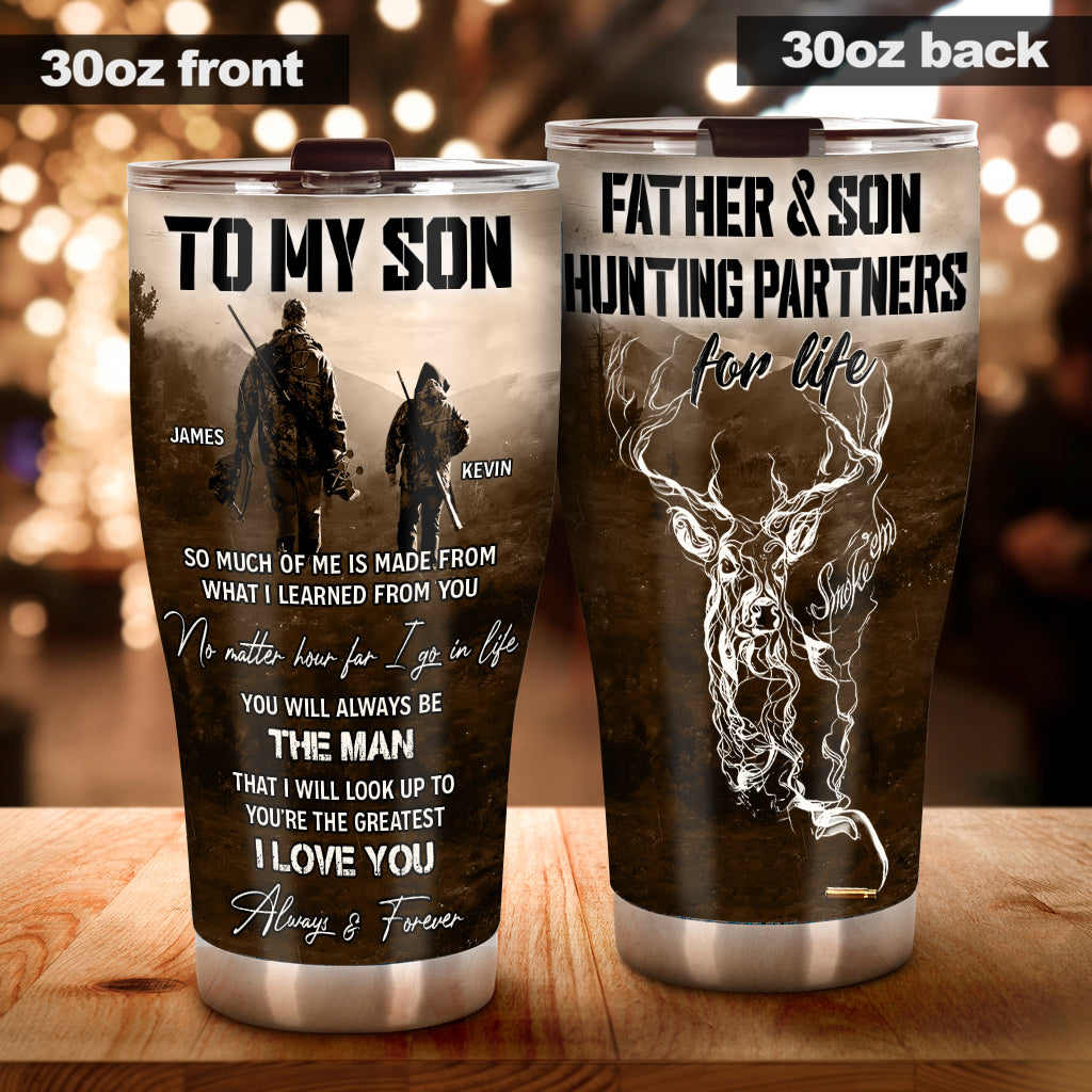 To My Son - Personalized Hunting Tumbler