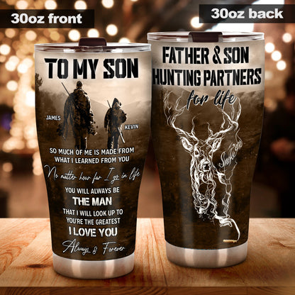 To My Son - Personalized Hunting Tumbler