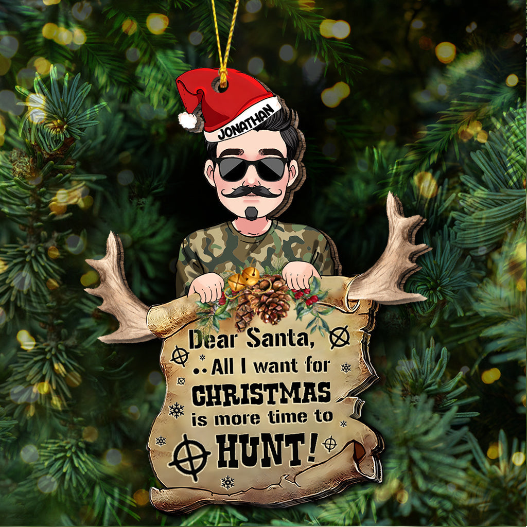 Dear Santa - Personalized Hunting Ornament