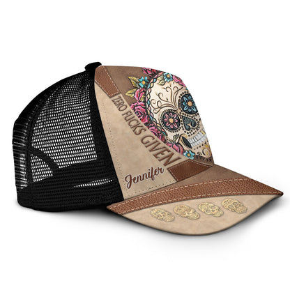 Zero F Given - Personalized Skull Trucker Hat