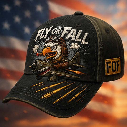 Fly Or Fall Casual Print Hat