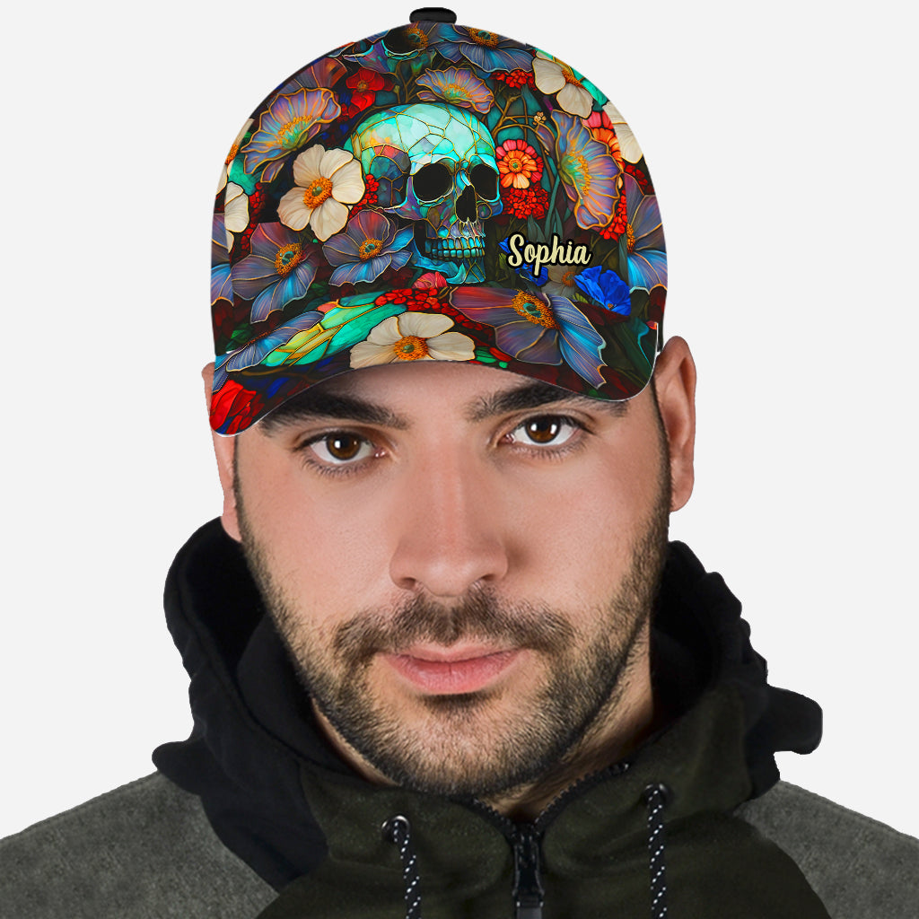 Floral Skull - Personalized Skull Classic Cap