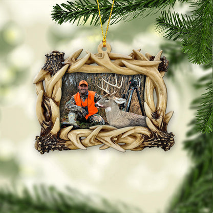 Love Hunting - Personalized Hunting Transparent Ornament
