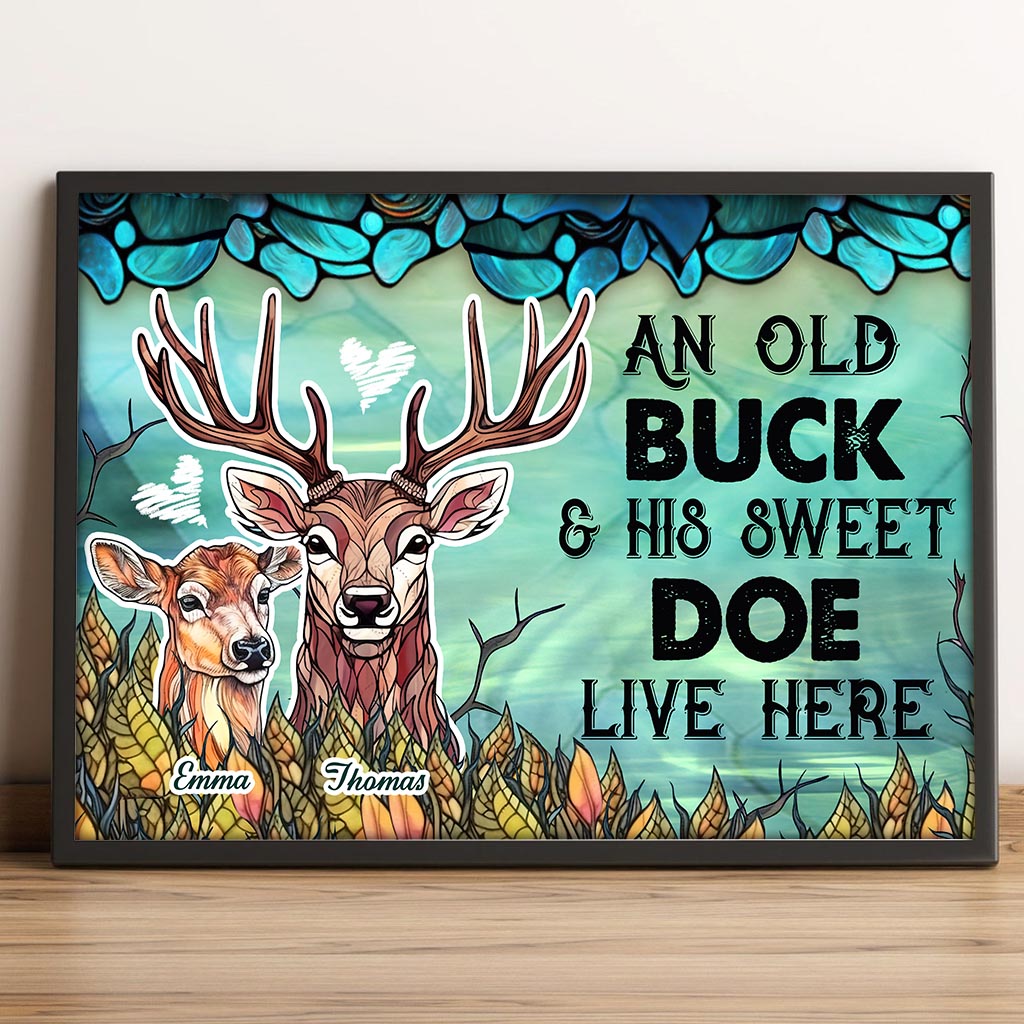 Live Here - Personalized Hunting Canvas And Poster