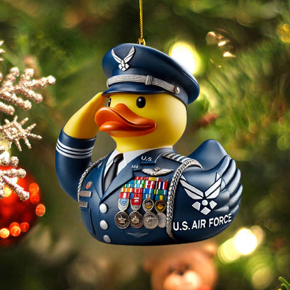 Veteran Tribute Duck Ornaments
