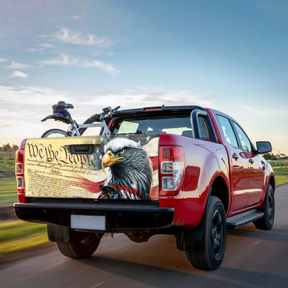 We The People. Patriotic American Eagle Truck Tailgate Decal Sticker Wrap TPT780TD