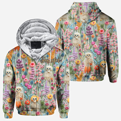 Floral Skeleton - Personalized Skull All Over Shirt