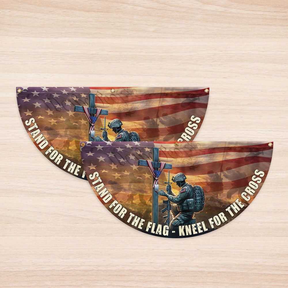 Memorial Day Stand For The Flag Kneel For The Cross Veterans Flag PHB21TTH