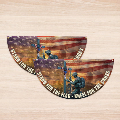 Memorial Day Stand For The Flag Kneel For The Cross Veterans Flag PHB21TTH