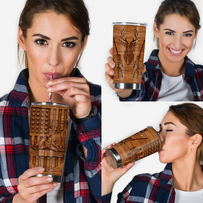 Love Hunting - Personalized Hunting Tumbler