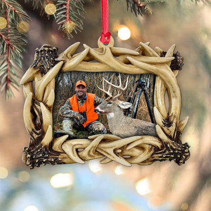 Love Hunting - Personalized Hunting Transparent Ornament