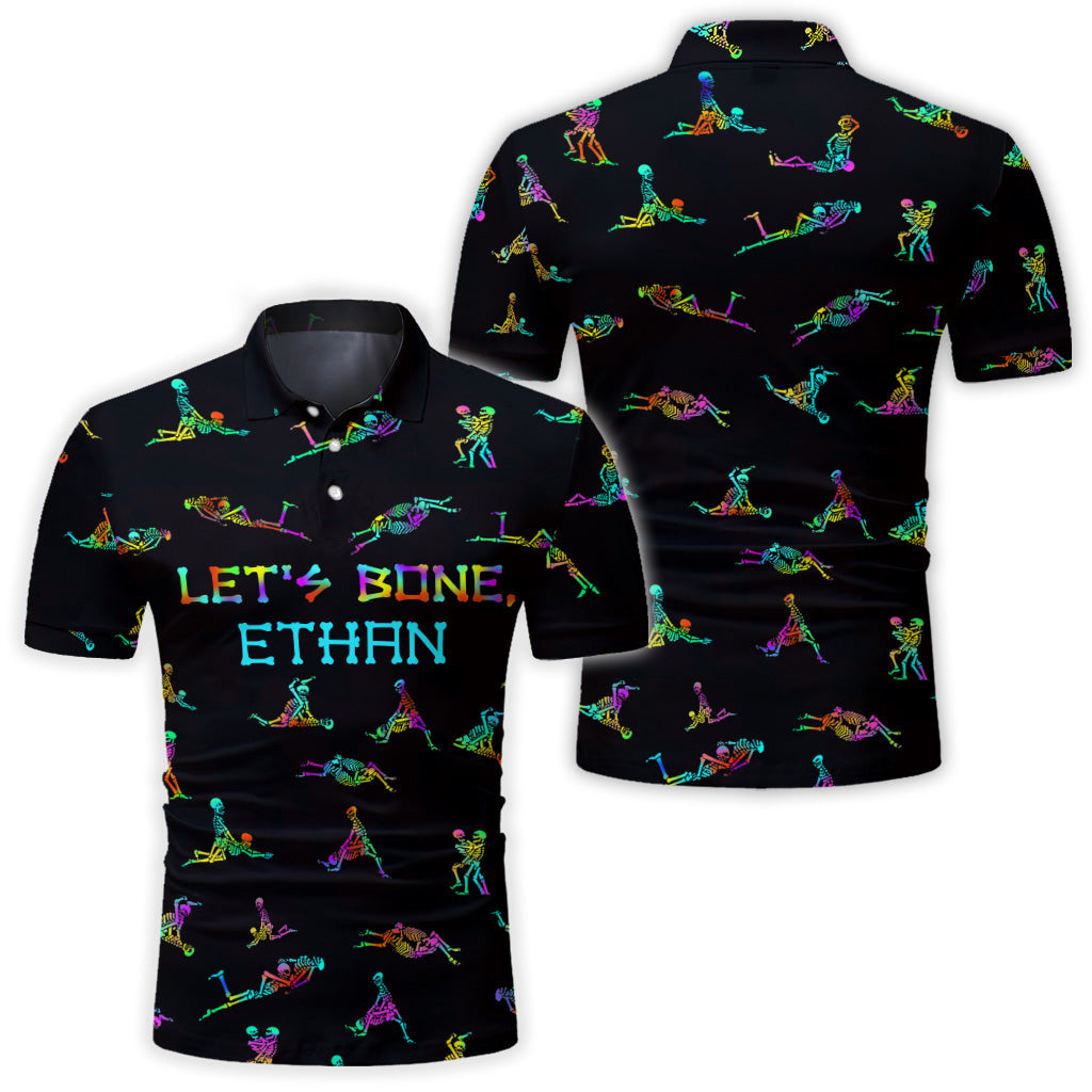 Let's Bone - Personalized Skull Polo Shirt