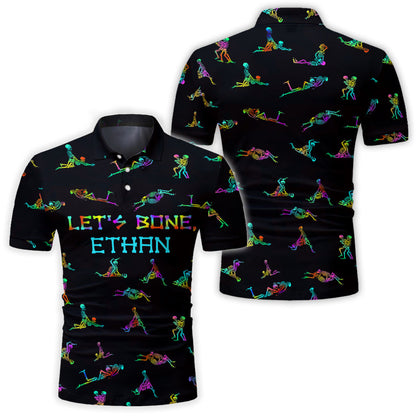 Let's Bone - Personalized Skull Polo Shirt