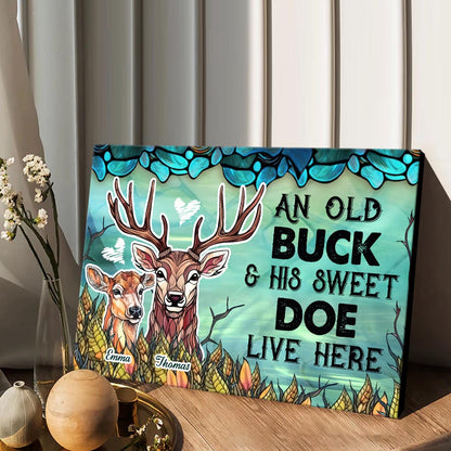 Live Here - Personalized Hunting Canvas And Poster