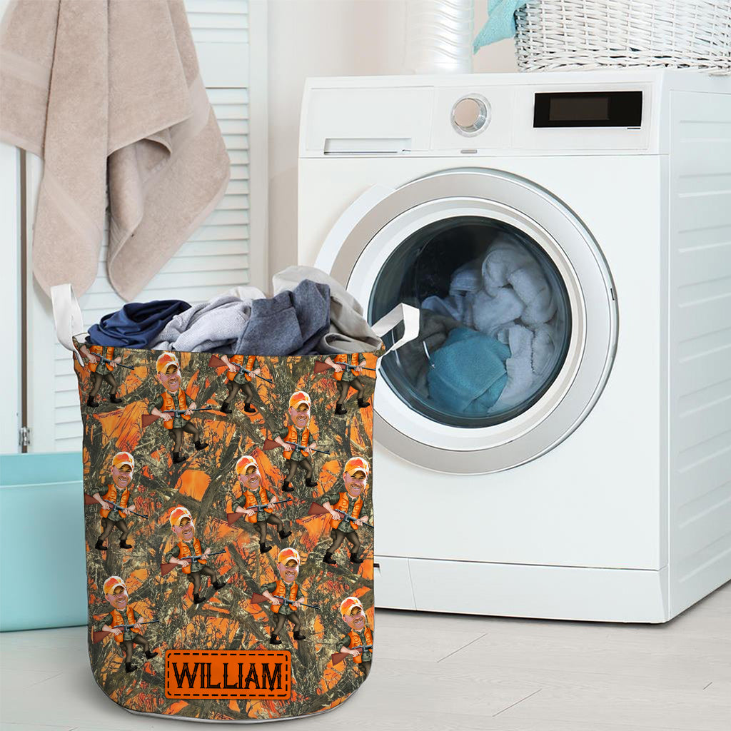 Photo Inserted Hunter - Personalized Hunting Storage Basket