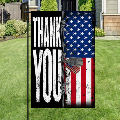 Veteran Flag Remember Our Veterans Thank You BNV417F