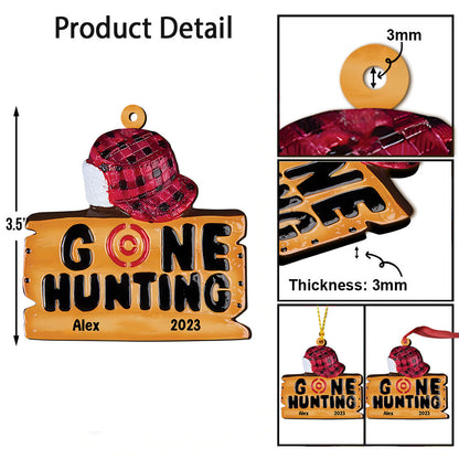 Gone Hunting - Personalized Hunting Ornament