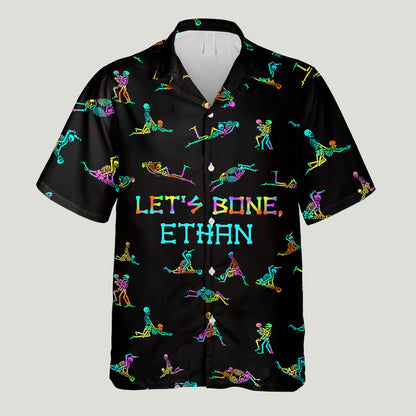 Let's Bone - Personalized Skull Hawaiian Shirt