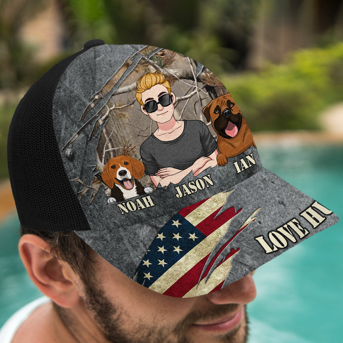 Love Hunting - Personalized Hunting Trucker Hat