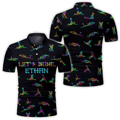 Let's Bone - Personalized Skull Polo Shirt