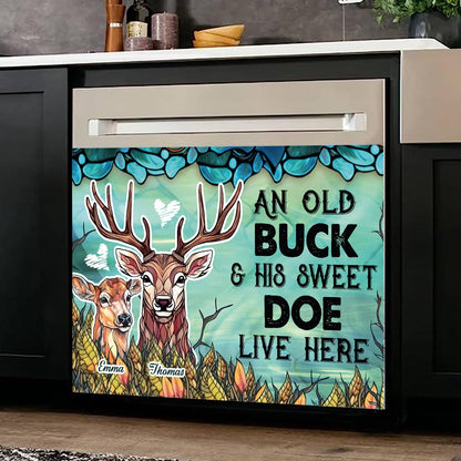 Live Here - Personalized Hunting Dishwasher Cover