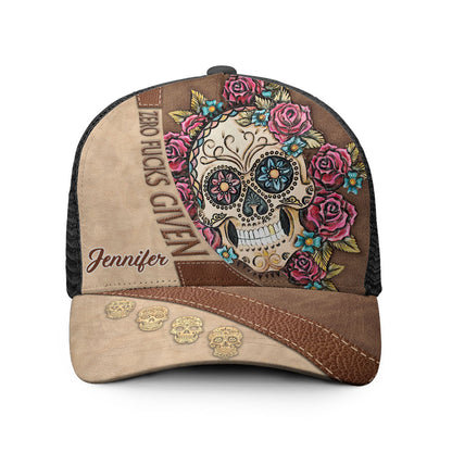 Zero F Given - Personalized Skull Trucker Hat