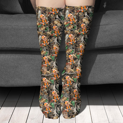 Photo Inserted Hunter - Personalized Hunting Socks