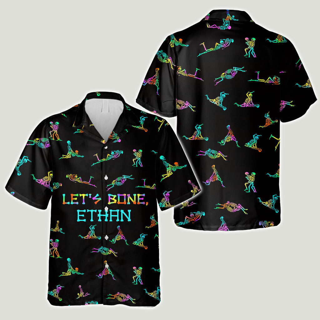 Let's Bone - Personalized Skull Hawaiian Shirt