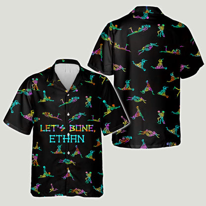 Let's Bone - Personalized Skull Hawaiian Shirt