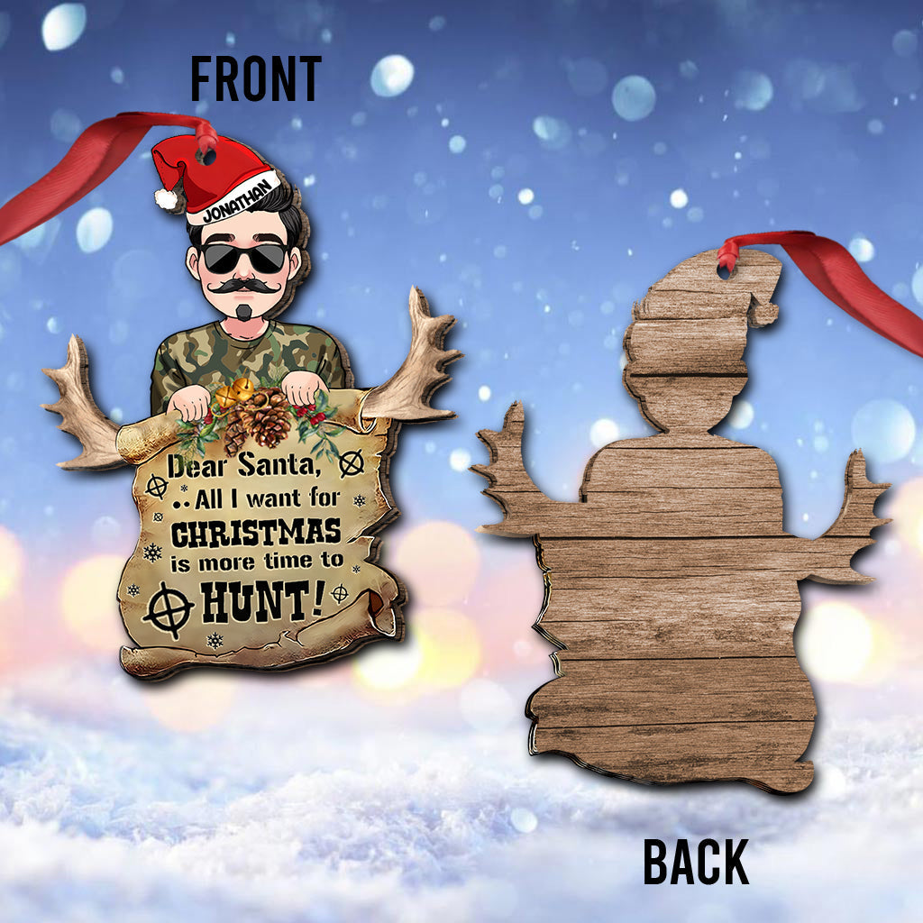 Dear Santa - Personalized Hunting Ornament