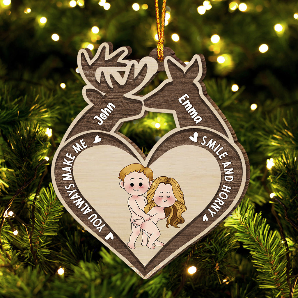 You Make Me Smile - Personalized Hunting Ornament